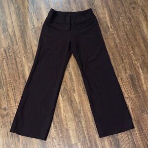 Dark Brown Wide-Leg Pants